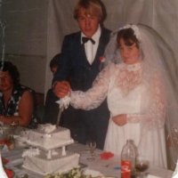 Alan & Nancie Wedding - Cutting Cake